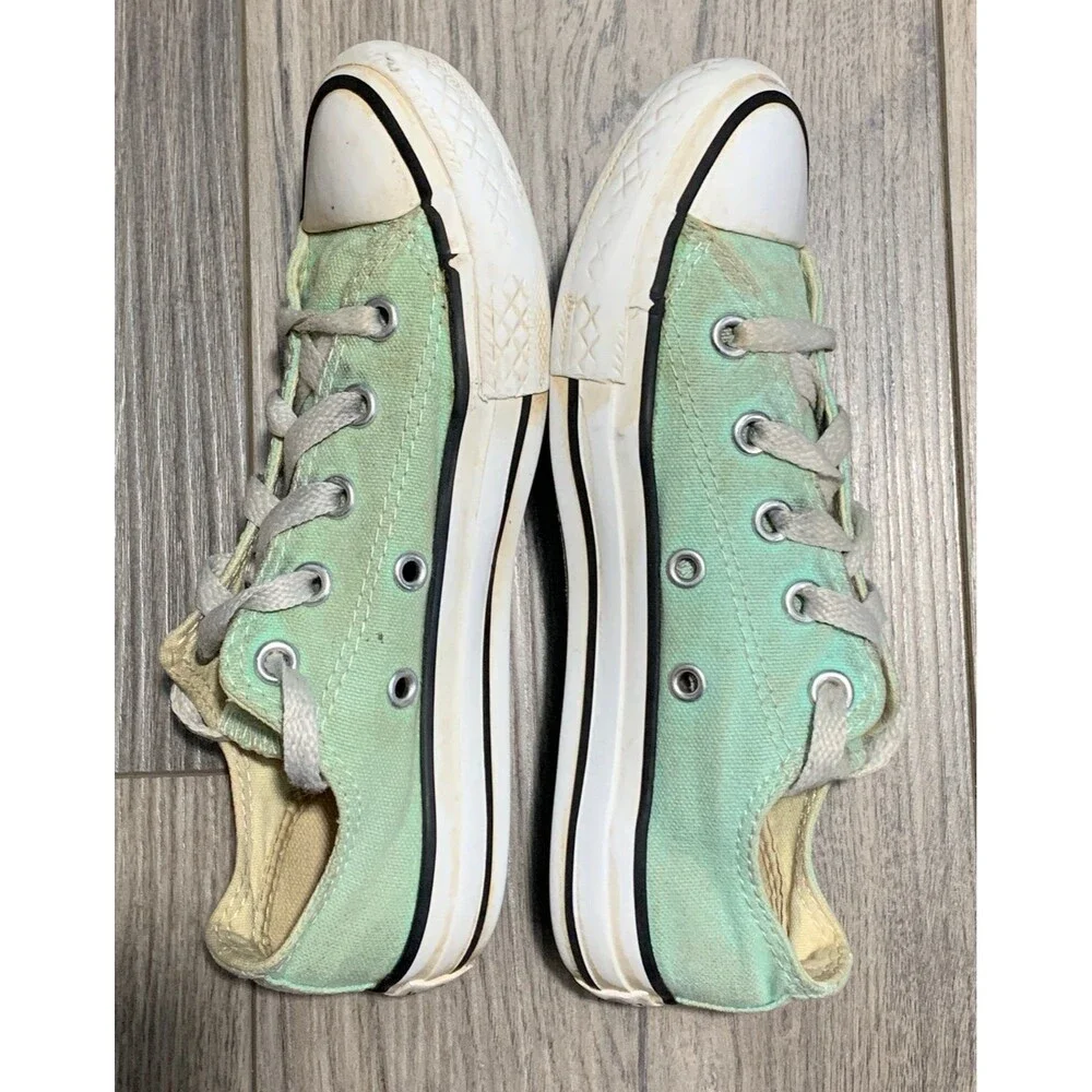 Converse Chuck Taylor All Star Kid's Size 13 Mint Green Low Tops Sneakers